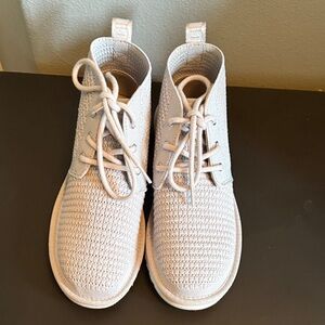 UGG Women’s Knit Lace-Up Boots in Light Beige